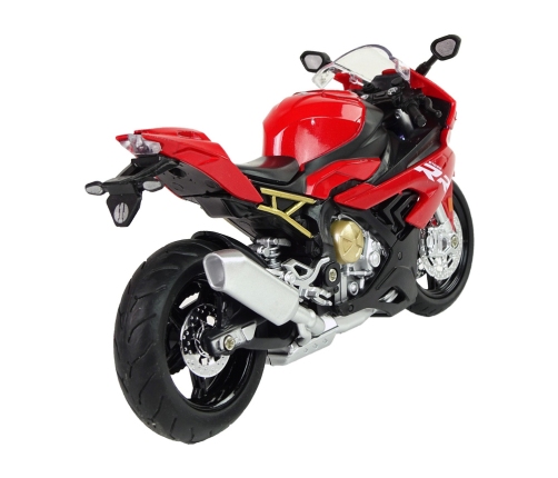 Motorbike Model BMW S1000RR Red Sounds Lights