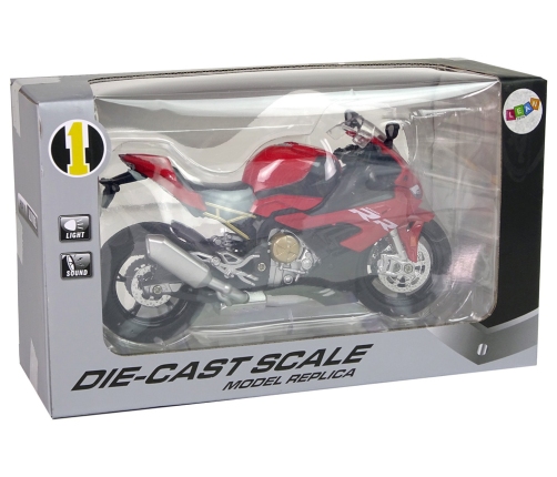 Motorbike Model BMW S1000RR Red Sounds Lights