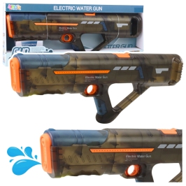 Electric Water Gun Rifle Rechargeable Transparent Black 55 cm