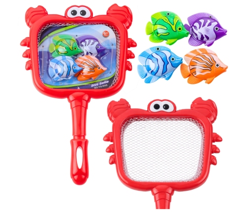 Fishing Set Crab Strainer Colorful Fish 4 pcs.