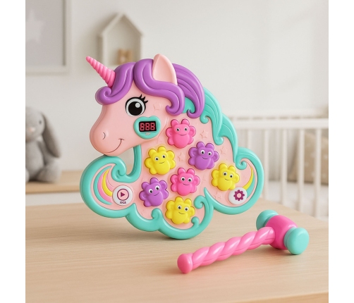 Whac A Mole Arcade Game Unicorn Colorful Lights Sounds