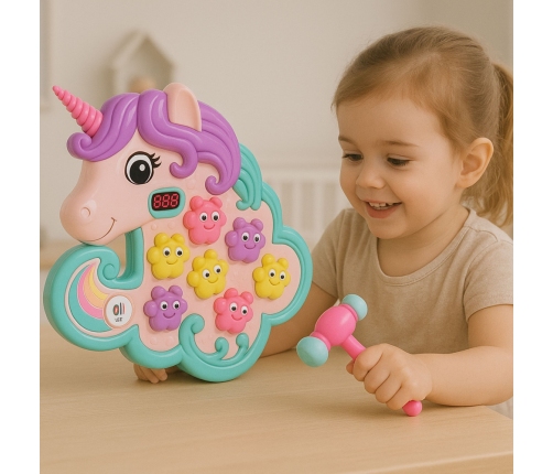 Whac A Mole Arcade Game Unicorn Colorful Lights Sounds