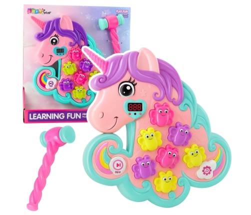 Whac A Mole Arcade Game Unicorn Colorful Lights Sounds