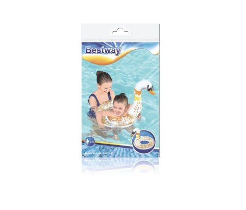 Bestway 36306 Kółko do pływania z brokatem Łabędź 61cm x 58.5cm