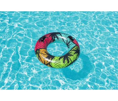 Bestway 36350 Koło do pływania z uchwytami Palmy 91cm