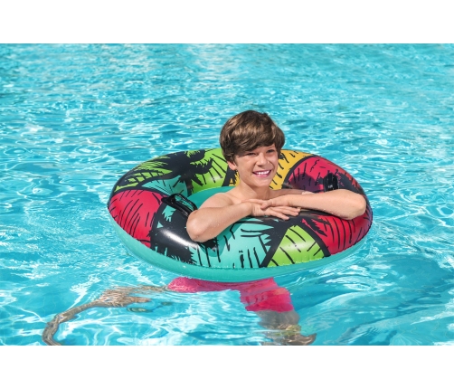 Bestway 36350 Koło do pływania z uchwytami Palmy 91cm