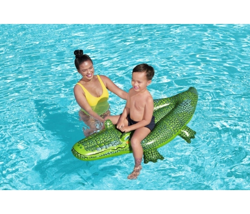 Bestway 41477 Dmuchany Krokodyl do pływania z uchwytem 1.52m x 71cm