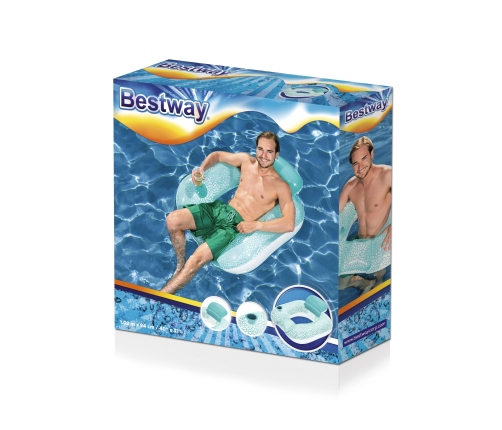 Bestway 43097 Kwadrat do pływania z poduszką 1.02m x 94cm