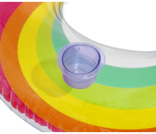 Bestway 43647 Koło do pływania z oparciem Tęcza 1.07m