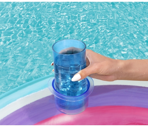 Bestway 43647 Koło do pływania z oparciem Tęcza 1.07m