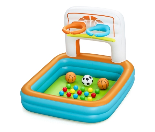 Bestway 52728 Basen dmuchany wielofunkcyjny z piłeczkami Koszykówka Piłeczki i Piłka nożna 1.20m x 1