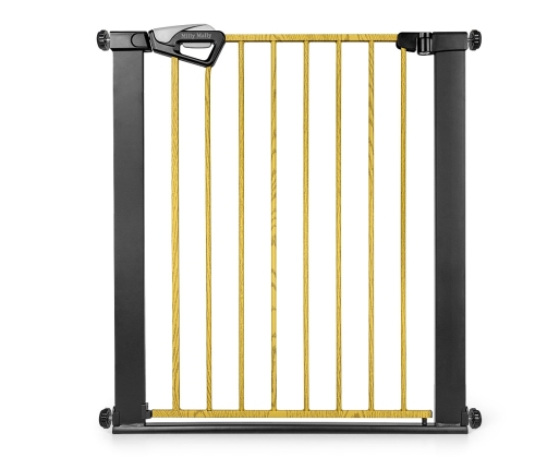 Bramka zabezpieczająca Barierka na schody z rozszerzeniami Guardy 104 Black Natural