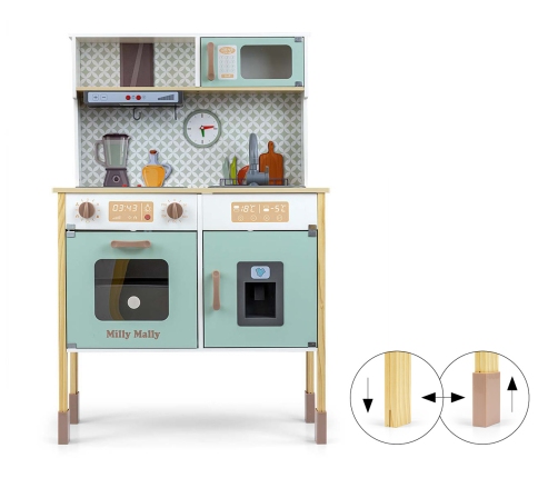 Drewniana kuchnia Bjorn - Mint