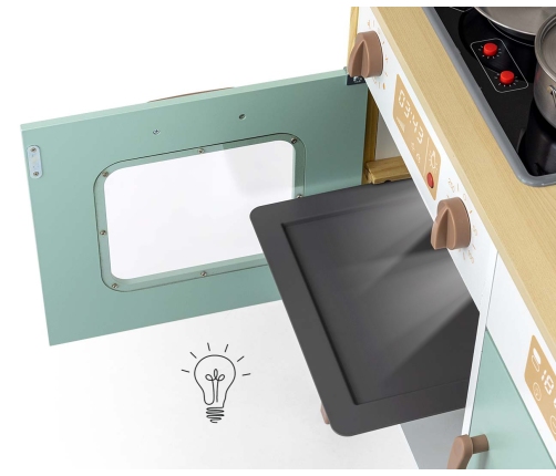 Drewniana kuchnia Bjorn - Mint