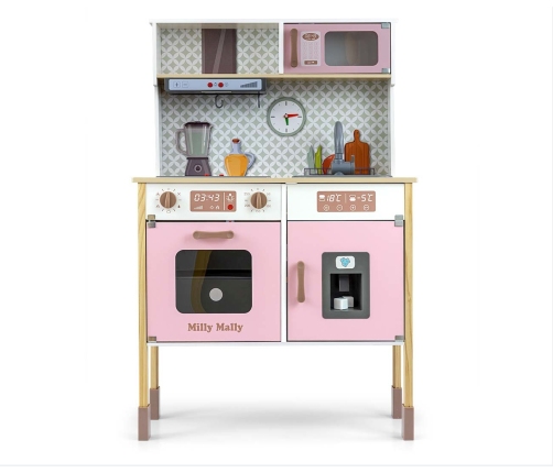 Drewniana kuchnia Bjorn - Pink