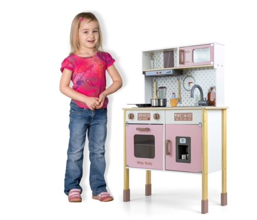 Drewniana kuchnia Bjorn - Pink