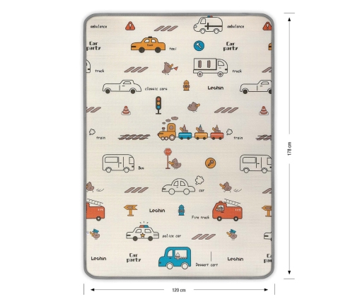 Mata piankowa zwijana Kinder City