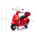 Bērnu elektriskais motocikls Vespa GTS Super Red