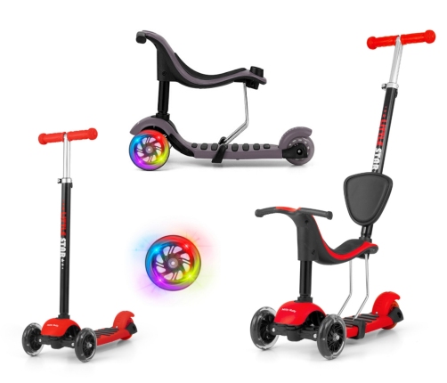 Самокат Milly Mally Little Star Red 3in1