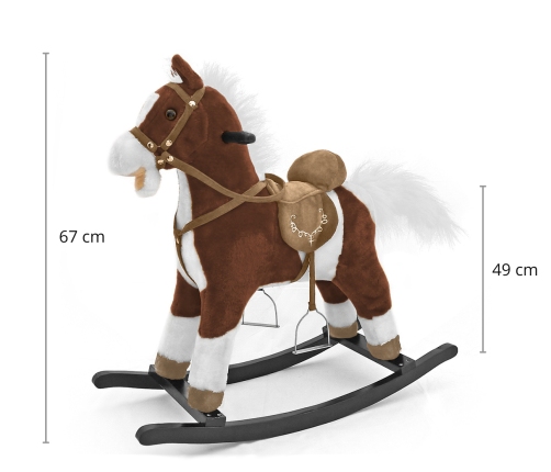 Milly Mally Rocking Horse Mustang Dark Brown