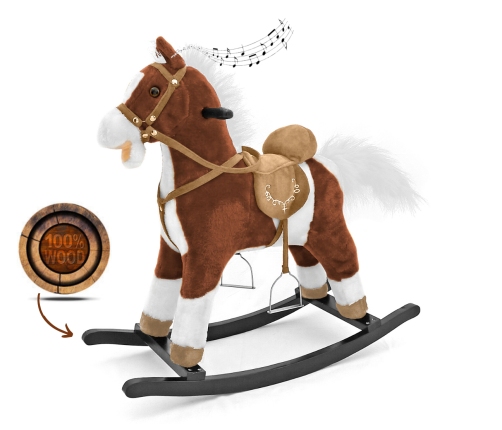 Milly Mally Rocking Horse Mustang Dark Brown