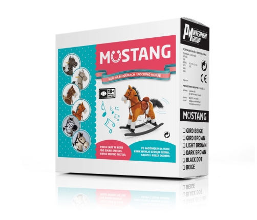 Milly Mally Rocking Horse Mustang Dark Brown