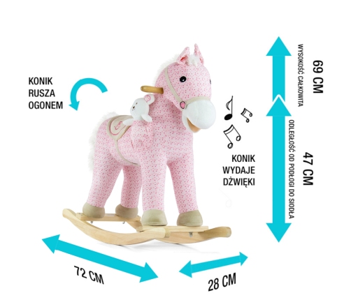 Milly Mally Rocking Horse Pony Pink
