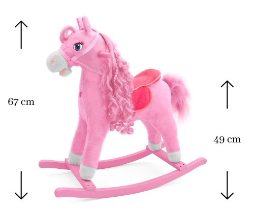 Milly Mally Rocking Horse Princess Pink
