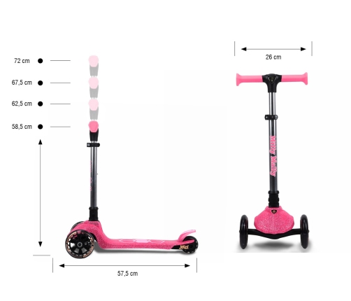 Skrejritenis Milly Mally Jelly Pink