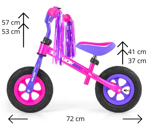 Milly Mally Walking Bike Dragon Air Pink
