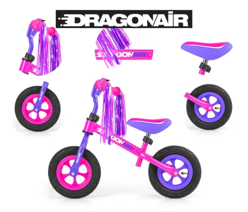 Milly Mally Walking Bike Dragon Air Pink