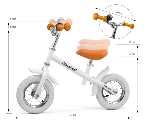 Беговел Milly Mally Marshall Air White