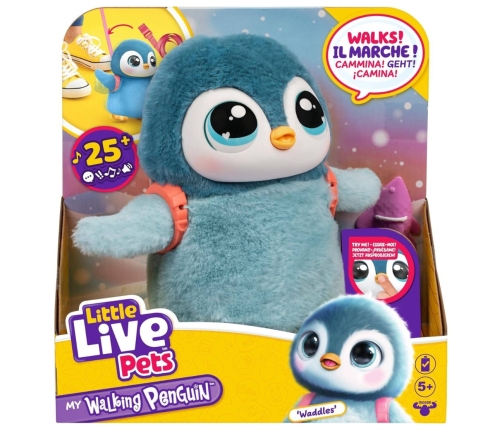 Moose Toys 26535 Little Live Pets Interaktywny Pingwin Waddles