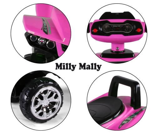 Stumjama mašīna Milly Mally Monster Black Pink