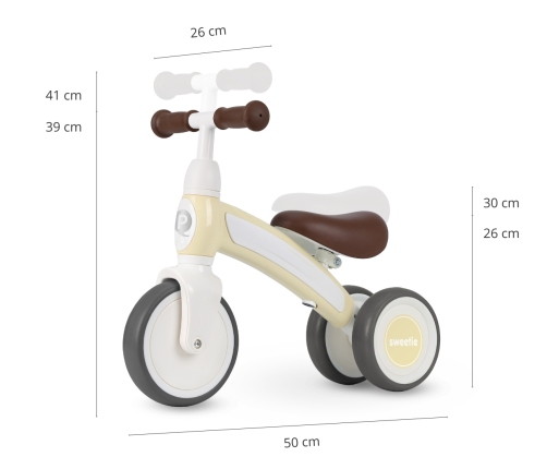 Balansa ritenis Qplay Sweetie Cream