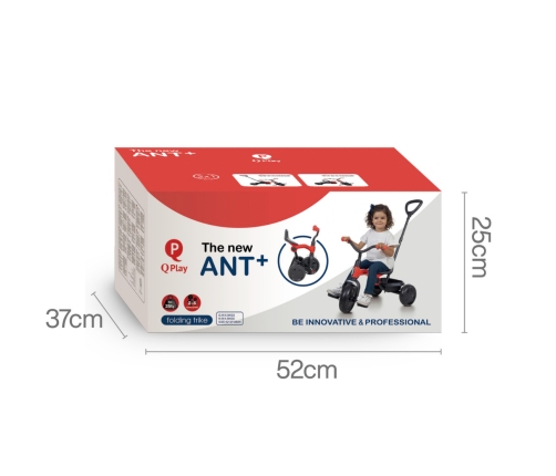 Детский трехколесный велосипед Qplay Ant Plus Rose