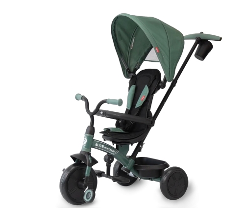 Qplay Rowerek Trójkołowy Elite Platinum Green