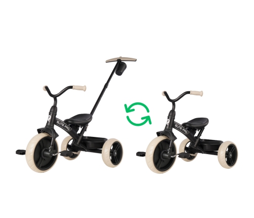 Bērnu trīsritenis Qplay Elite Pro Black