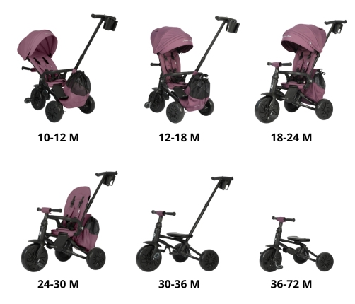 Qplay Nova Max Violet Трёхколёсный велосипед