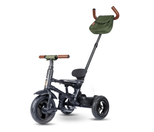 Bērnu trīsritenis Qplay Rito Deluxe Rubber Olive