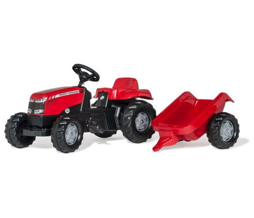 Rolly Toys 012305 Traktor Rolly-Kid Massey Ferguson z przyczepą