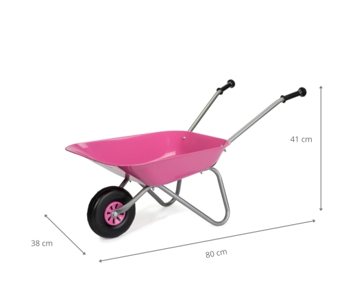 Rolly Toys 274802 Taczka Metalowa  rózowa