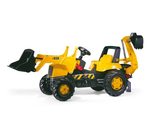 Rolly Toys 812004 Traktor Rolly Junior JCB z łyżką i przyczepą