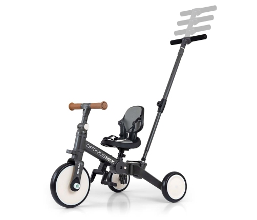Rowerek 5w1 Optimus Max Dark Grey