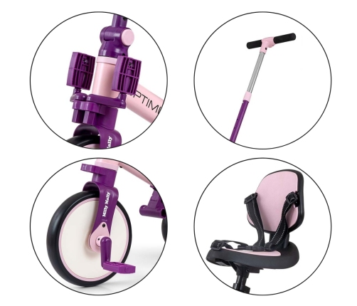 Rowerek 5w1 Optimus Max Pink