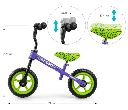 Rowerek biegowy Dragon Violet