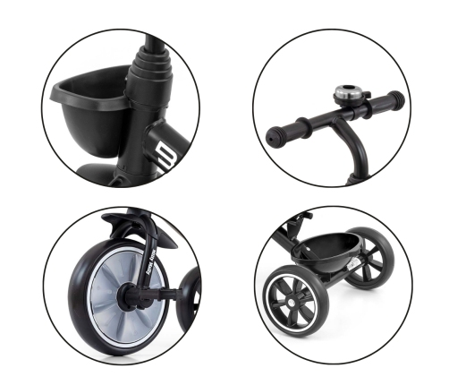 Bērnu trīsritenis Milly Mally Bobby Black