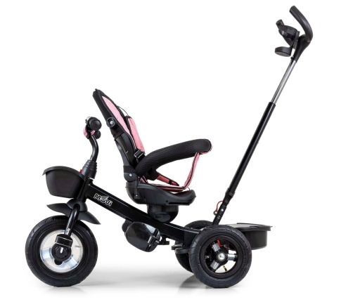 Bērnu trīsritenis Milly Mally Movi Black-Pink