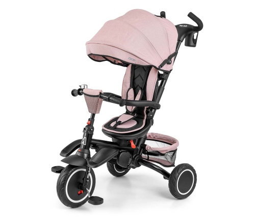 Bērnu trīsritenis Milly Mally Stanley Rubber New Pink