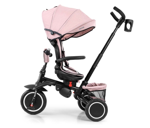 Bērnu trīsritenis Milly Mally Stanley Rubber New Pink